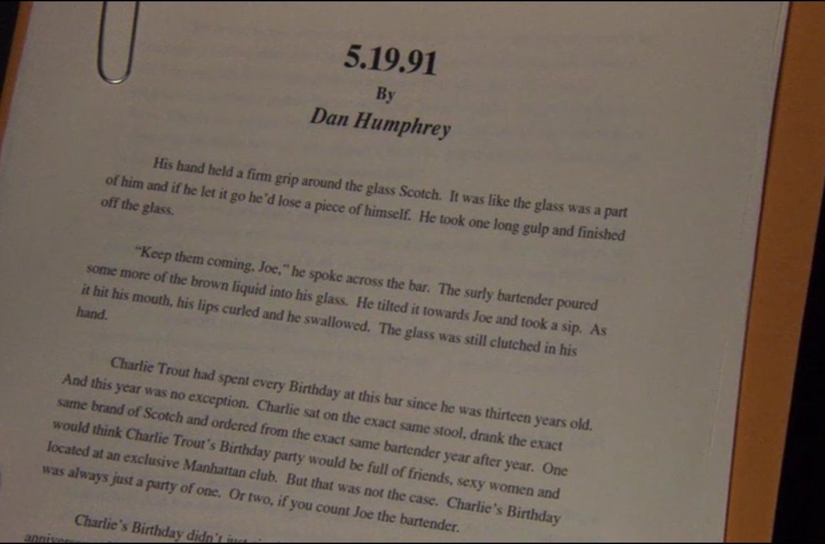 An image of Dan Humphrey&#x27;s New Yorker story