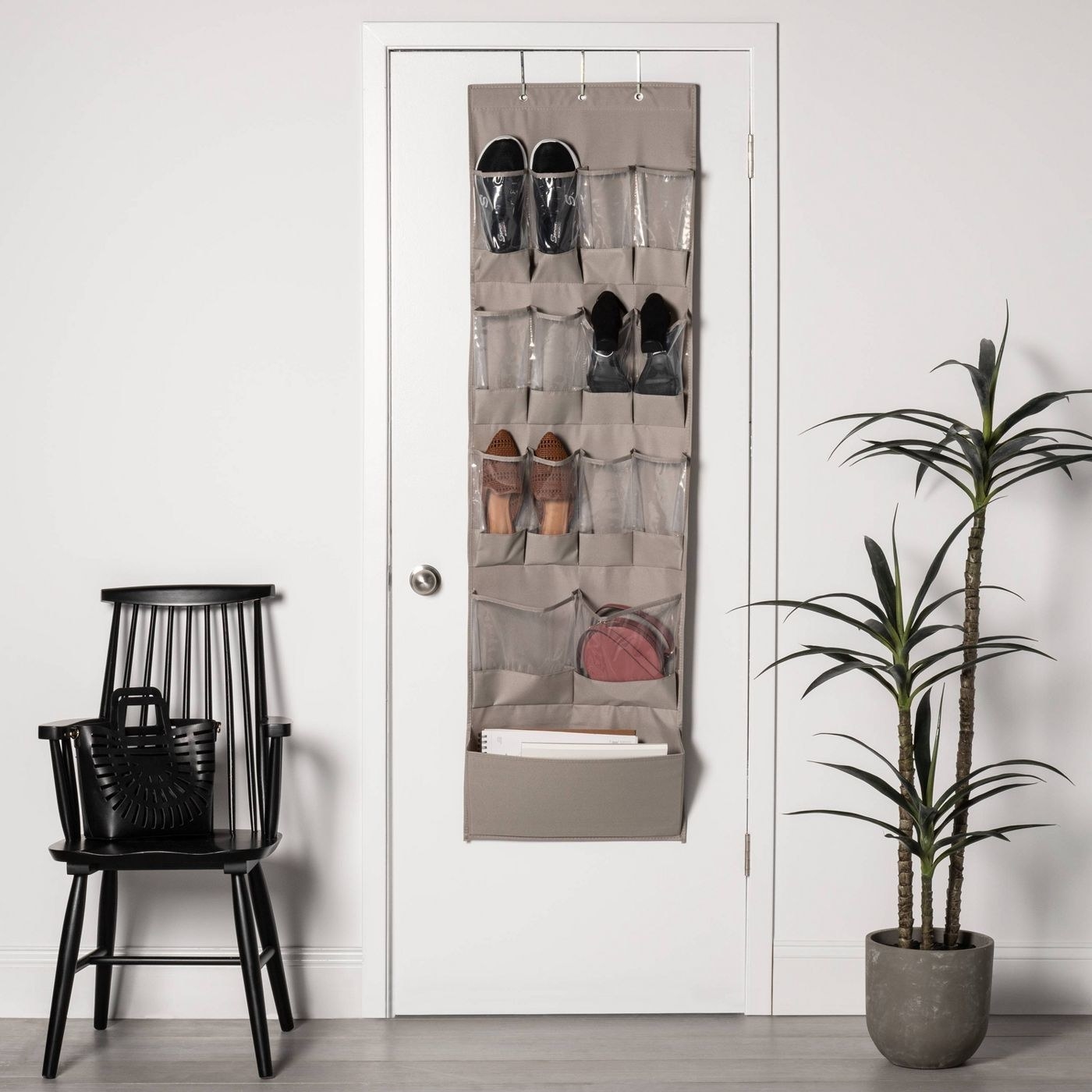 An image of a over-the-door shoe organizer