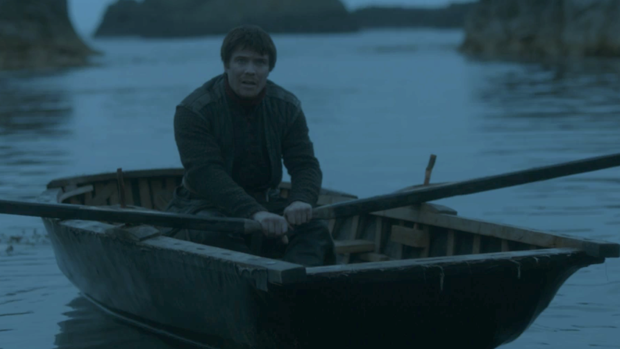 Gendry on the boat
