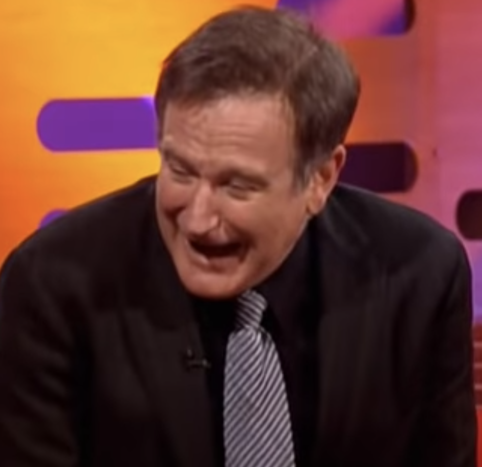 robin williams laughing gif