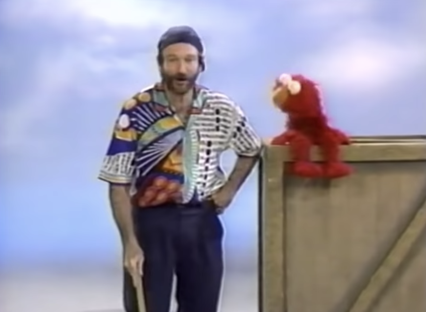 Robin Williams on &quot;Sesame Street&quot; with Elmo