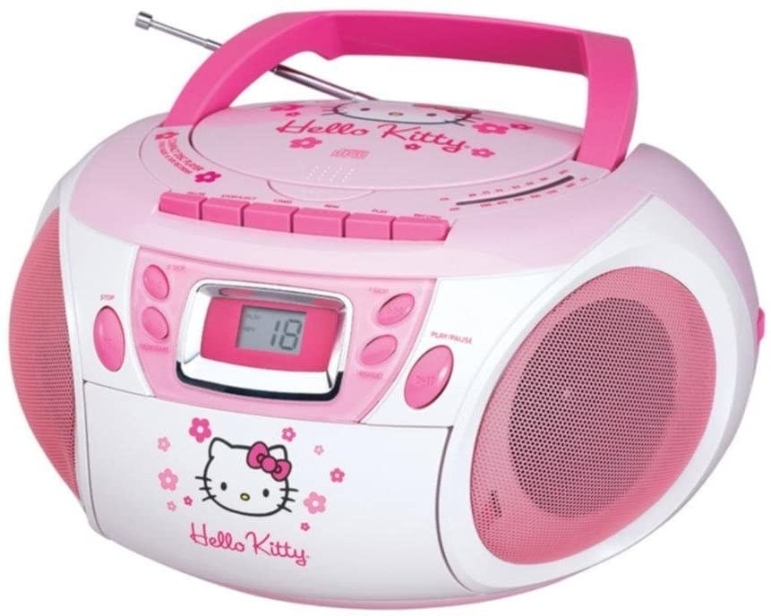 Pink Hello Kitty CD player