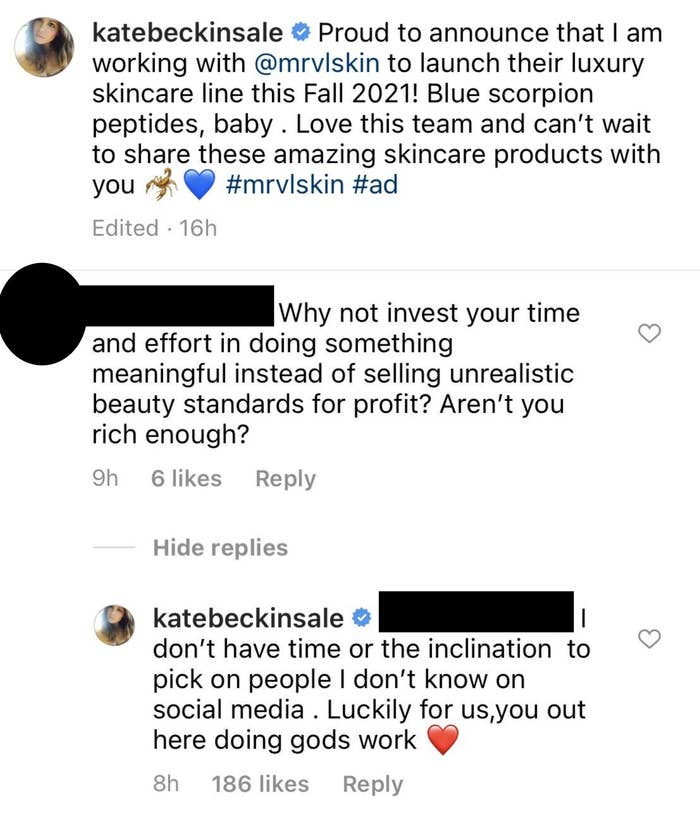 Kate Beckinsale Got Into It With An Instagram Commenter Kate Beckinsale Got Into It With An Instagram Commenter