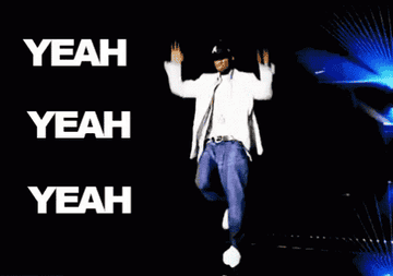 A GIF of Usher dancing the &quot;Yeah!&quot; video