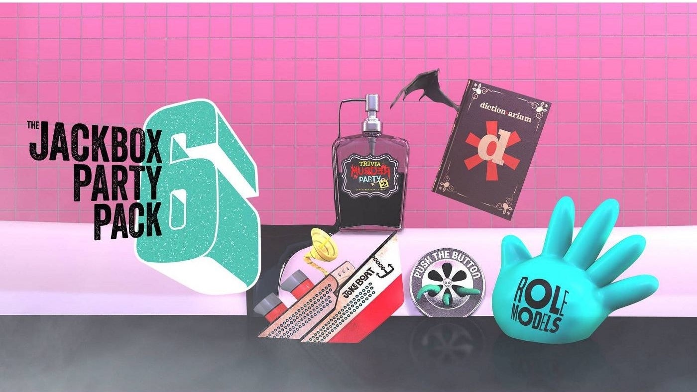 the game logos on a pink background