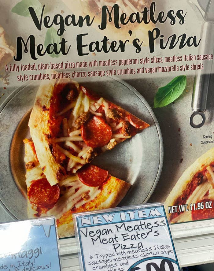 Vegan Meatless Meat Eater&#x27;s Pizza