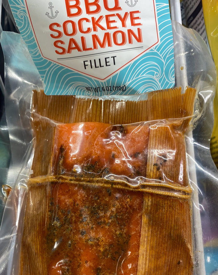 Frozen BBQ Sockeye Salmon Fillet