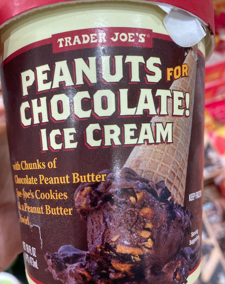 Peanuts For Chocolate Ice Cream