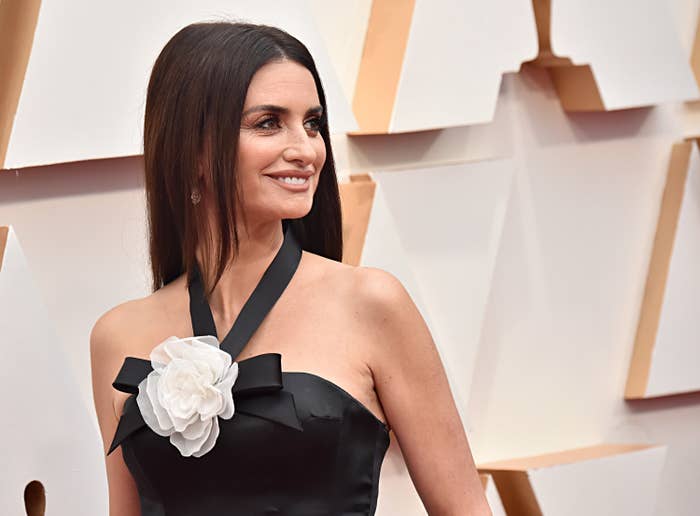 Penélope Cruz is pictured on the red carpet at the 2020 Academy Awards