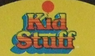 Close-up of Kid Stuff red and yellow logo