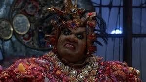 Mabel King as Evillene the Wicked Witch of the West in the musical film The Wiz.