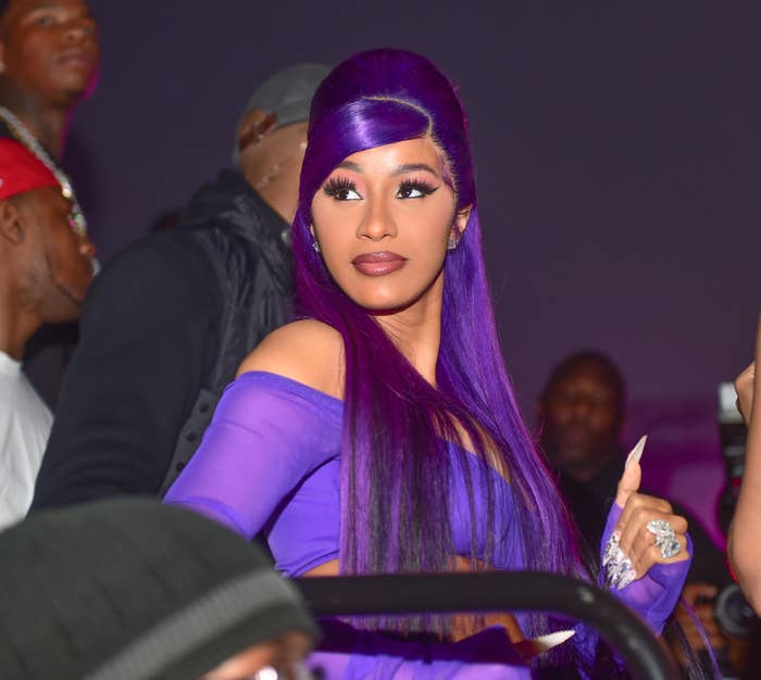 Cardi B is photographed in Miami, Florida, in 2020