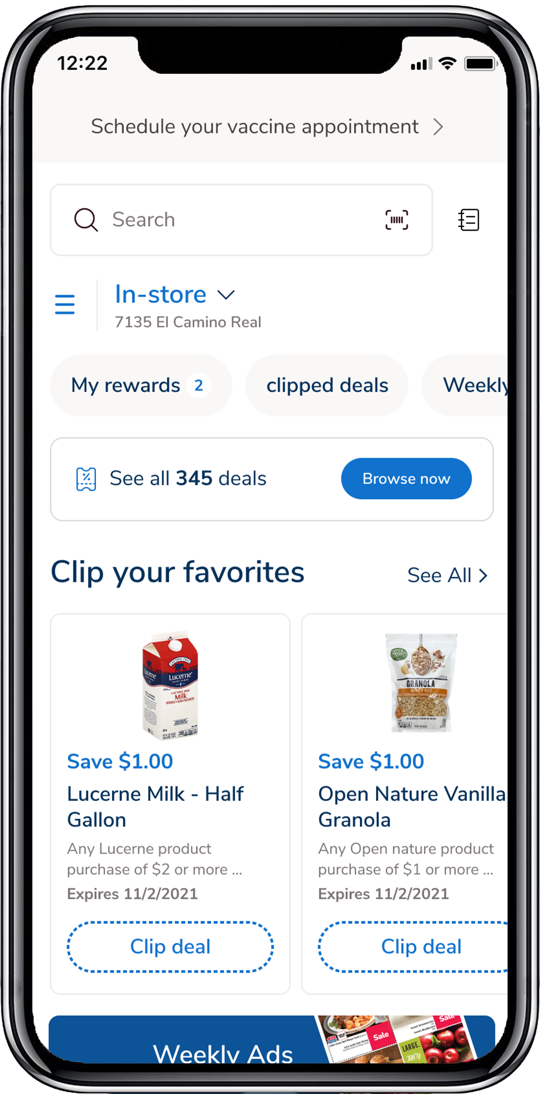 Albertsons coupons in phone
