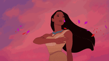 Pocahontas waving