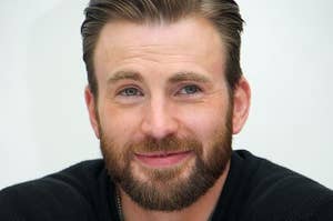 Chris Evans at the "Avengers: Age of Ultron" Press Conference