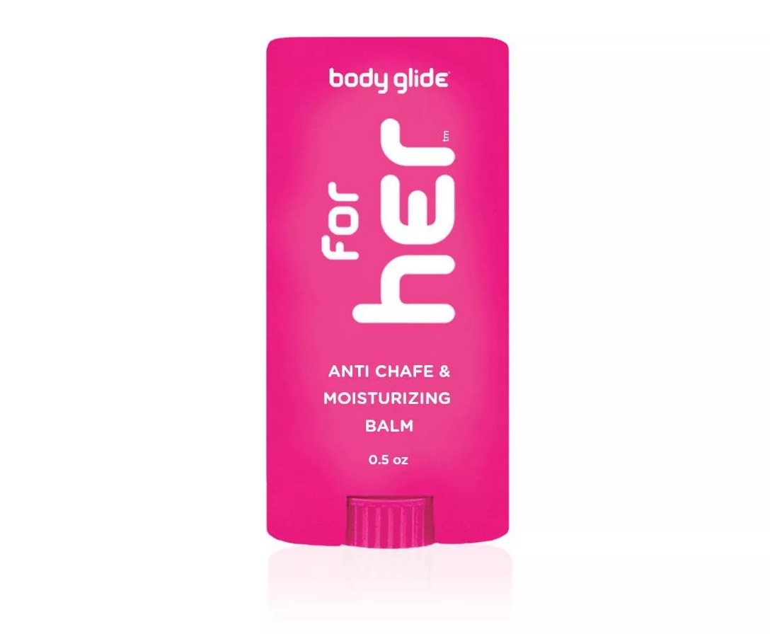 Pink stick Body Glide for her