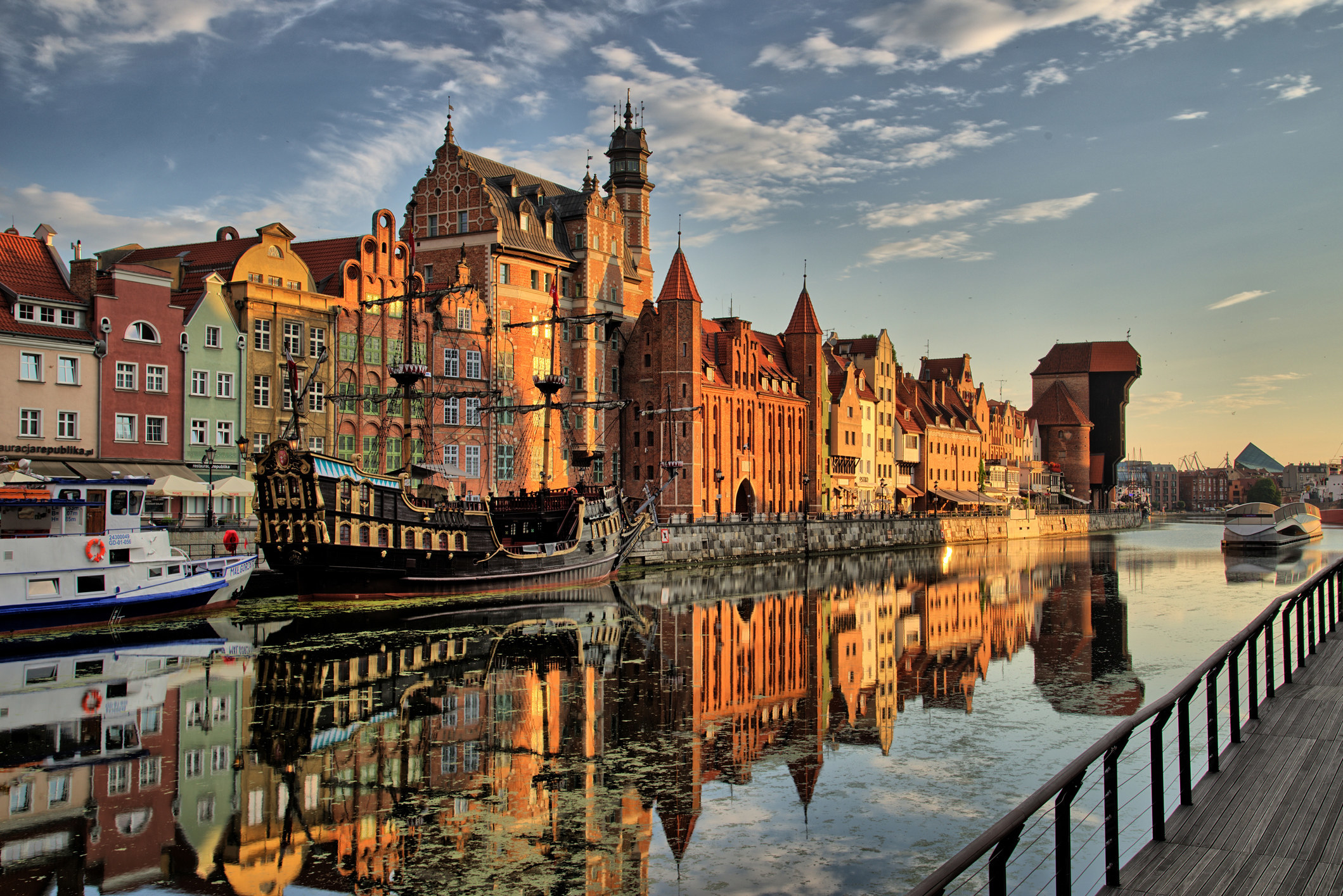 Gdańsk Old Town in Poland.