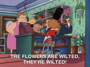 Angry customers at flower shop