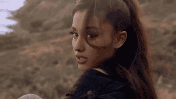 Ariana Grande gif from the Let Me Love You music video 