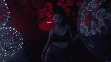 Ariana Grande gif from The Light Is Coming music video 