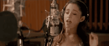 Ariana Grande gif from Almost is Never Enough music video 