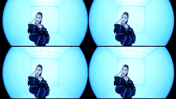 Gif of Ariana Grande from the In my Head music video 