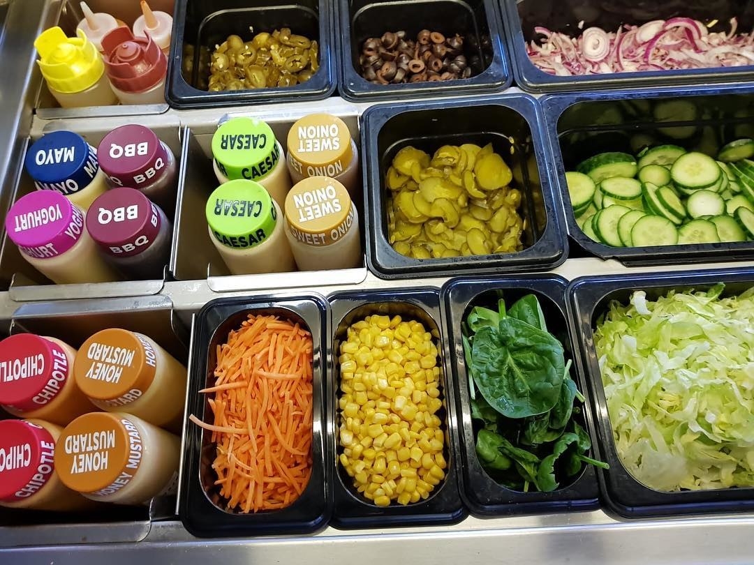 Subway Menu Toppings