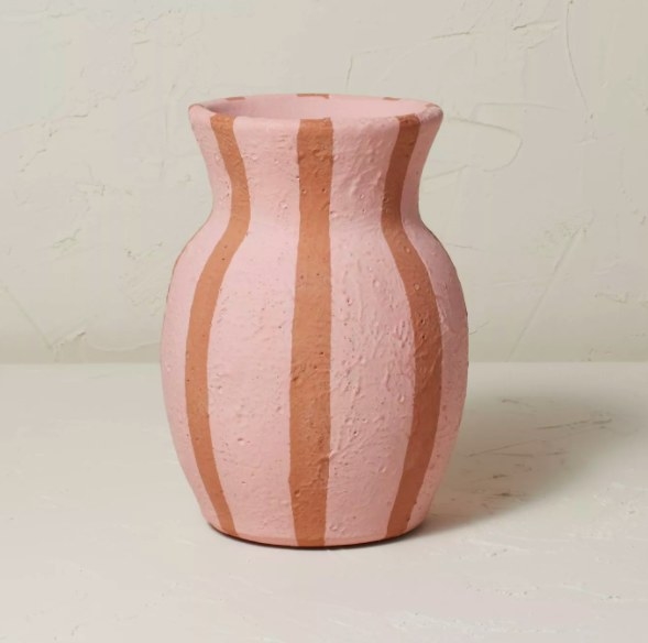Pink and orange vase
