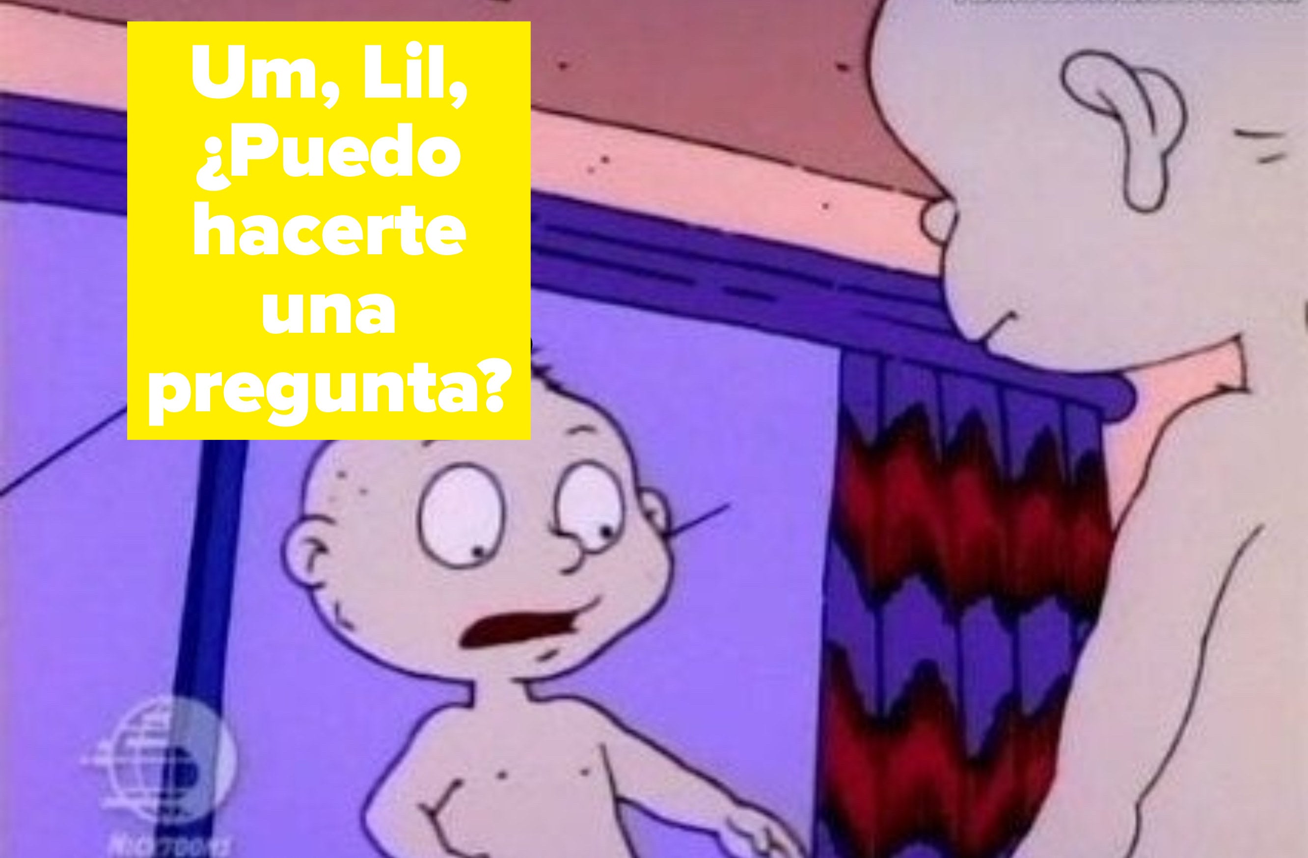 Tommy naked looking at Lil concerned and asking "Can I ask you a question?"