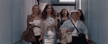 Boarding a plane in &quot;Bridesmaids&quot;