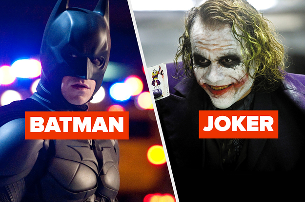 Batman and the Joker squaring off in battle