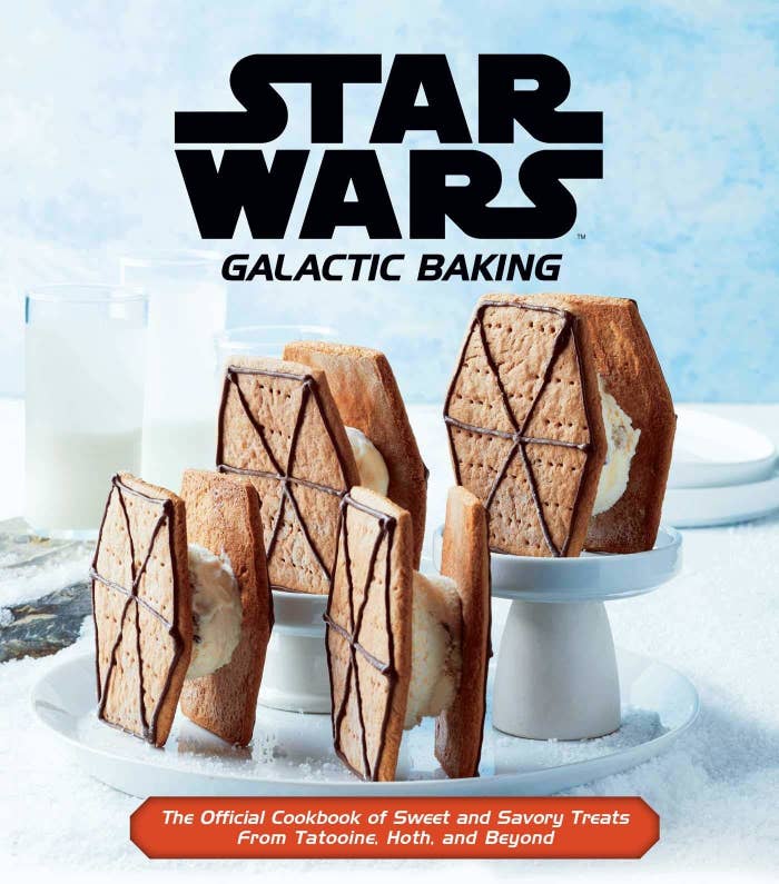 book cover showing marshmallow treats that look like fighter ships in star wars