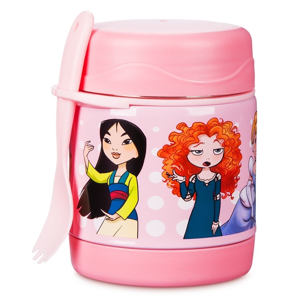 The pink mug with princesses on it