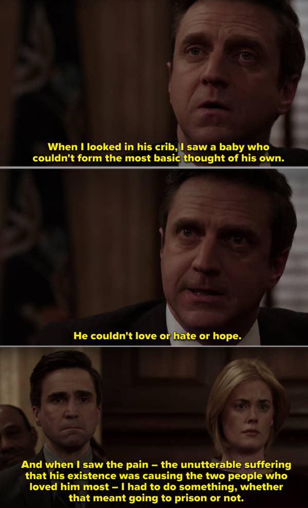 17. In Law and Order: Special Victims Unit, Rafael Barba decided to disable the life support of a child whose parents were indecisive about whether to let him go or not. For this, he was charged with murder. This action was totally inconsistent as he was a character who always played by the rules.