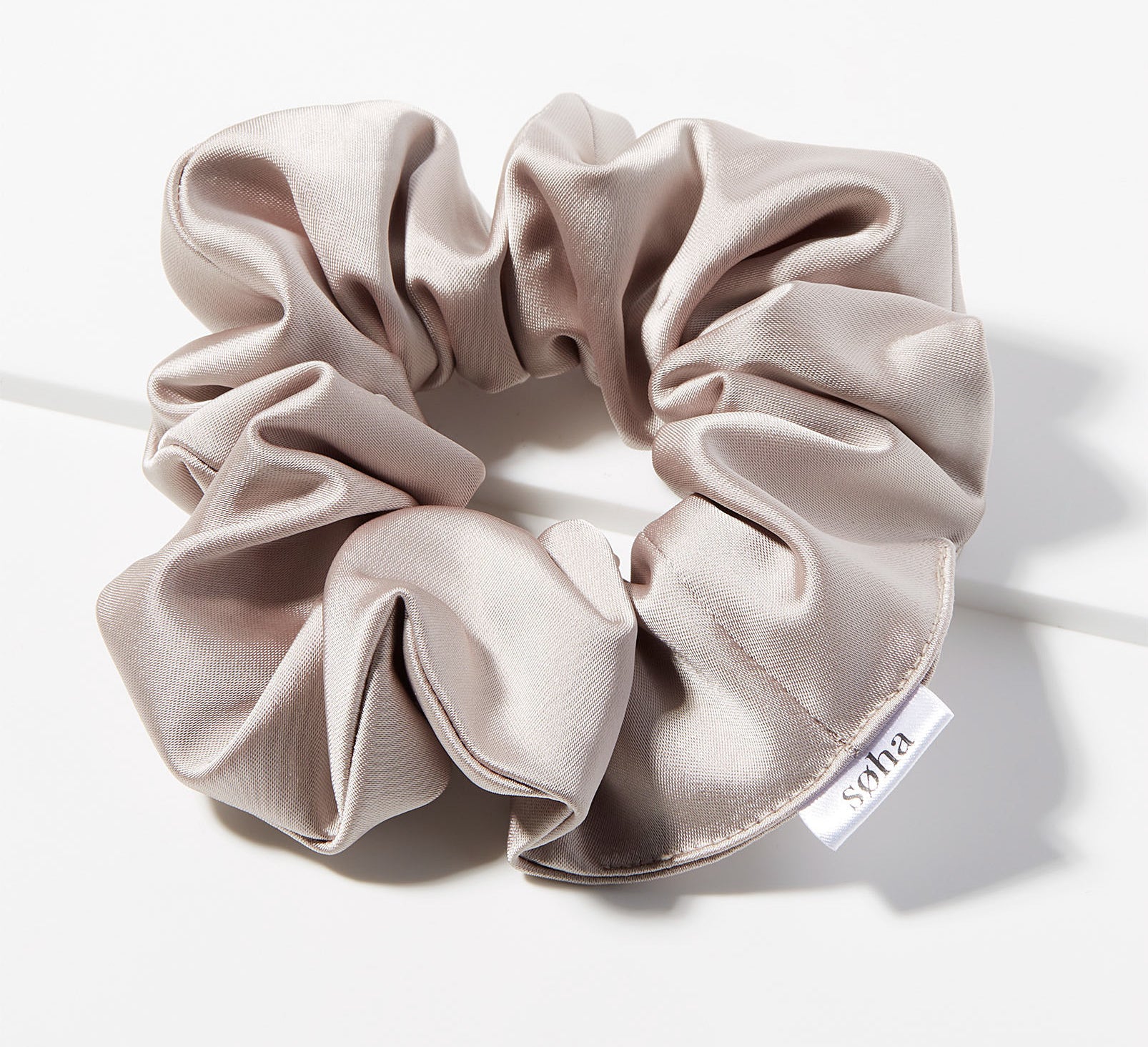 A large scrunchie on a blank background