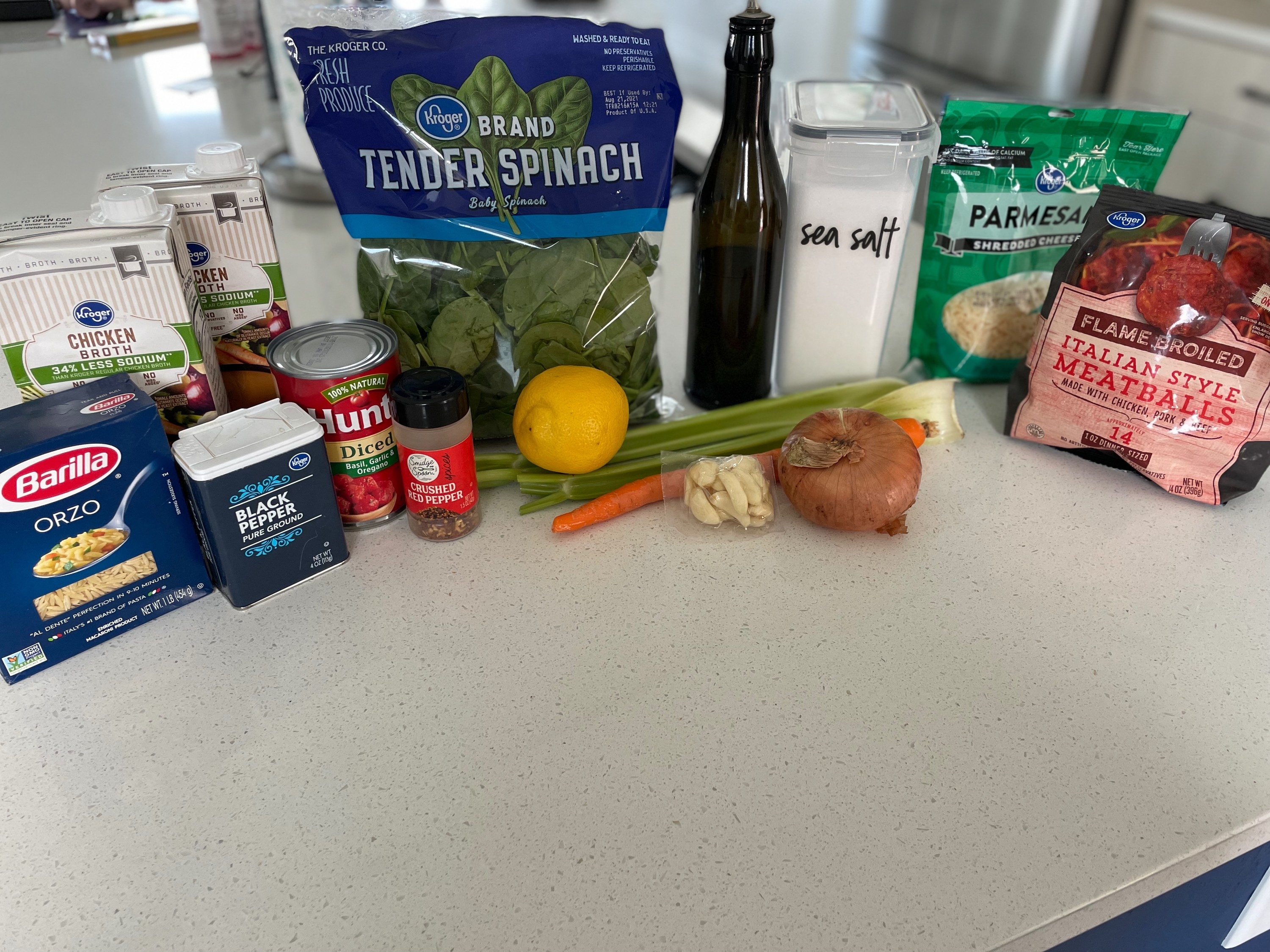 Ingredients for soup