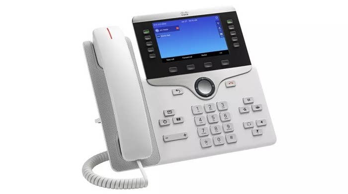 The white business phone