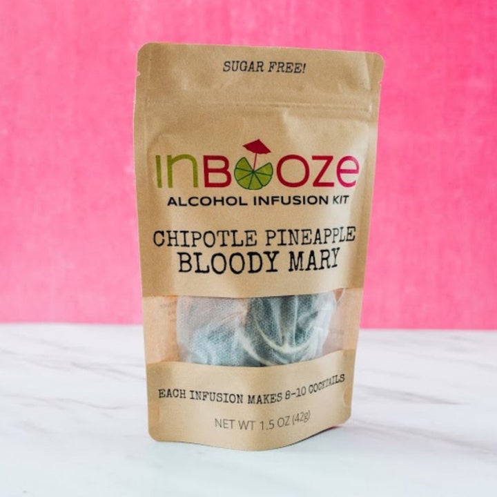the bag of Chipotle pineapple bloody mary packets