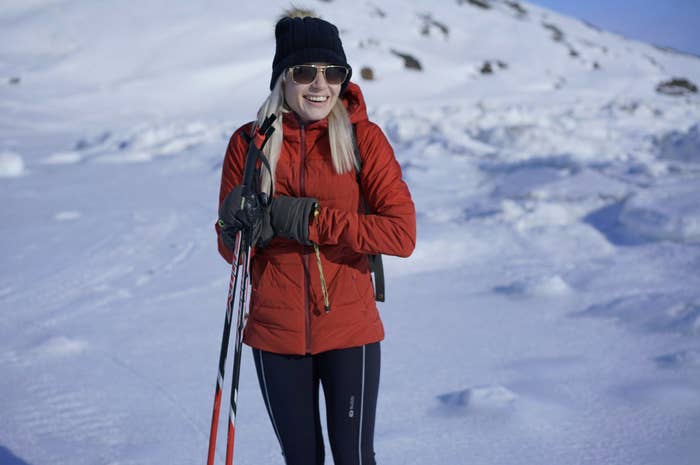 Bibi cross country skiing