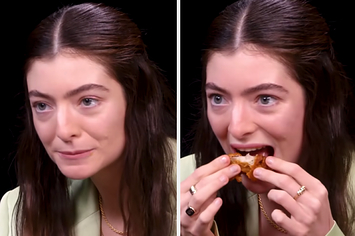 lorde eating the wings