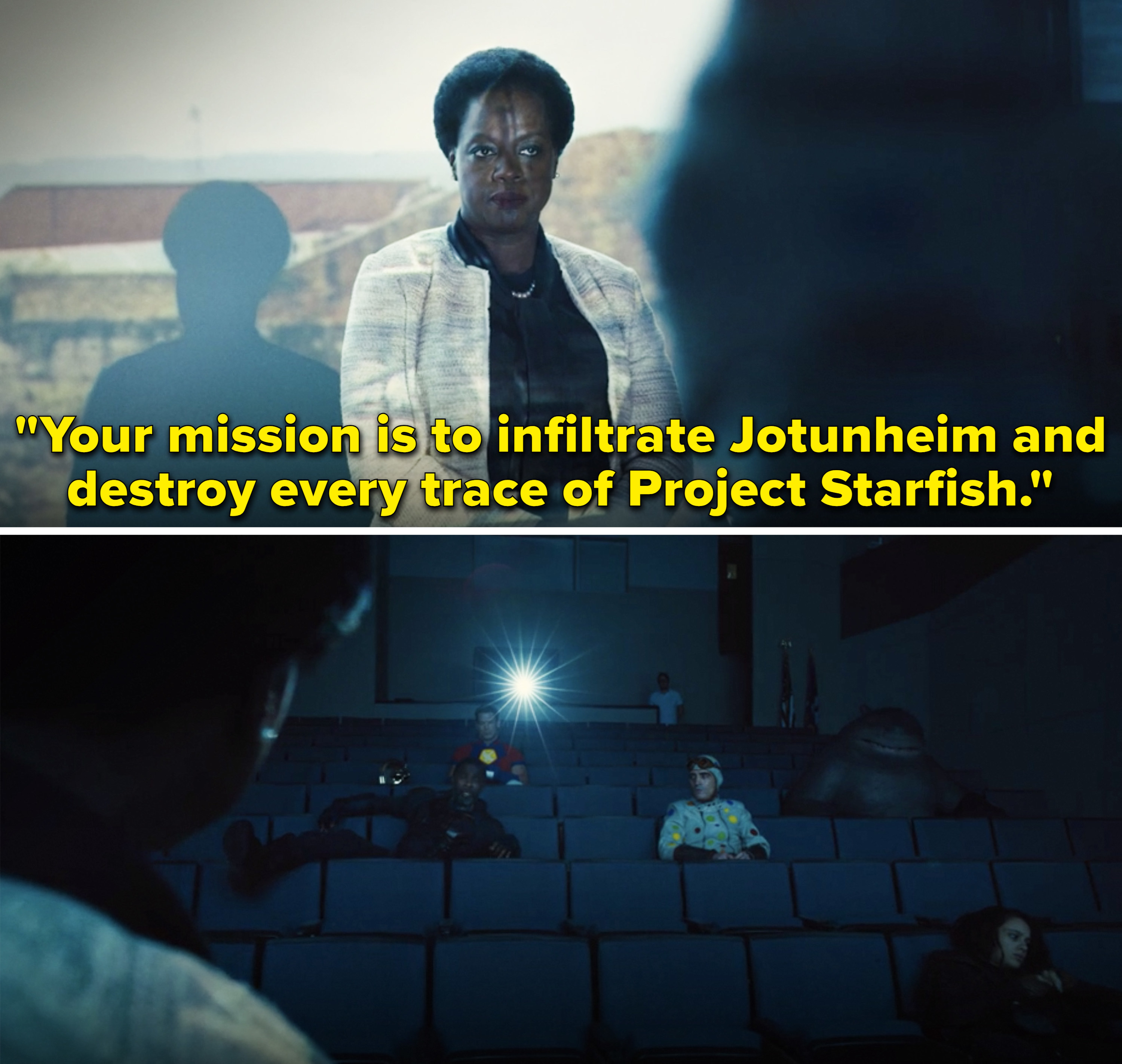 Amanda saying, &quot;Your mission is to infiltrate Jotunheim and destroy every trace of Project Starfish&quot;