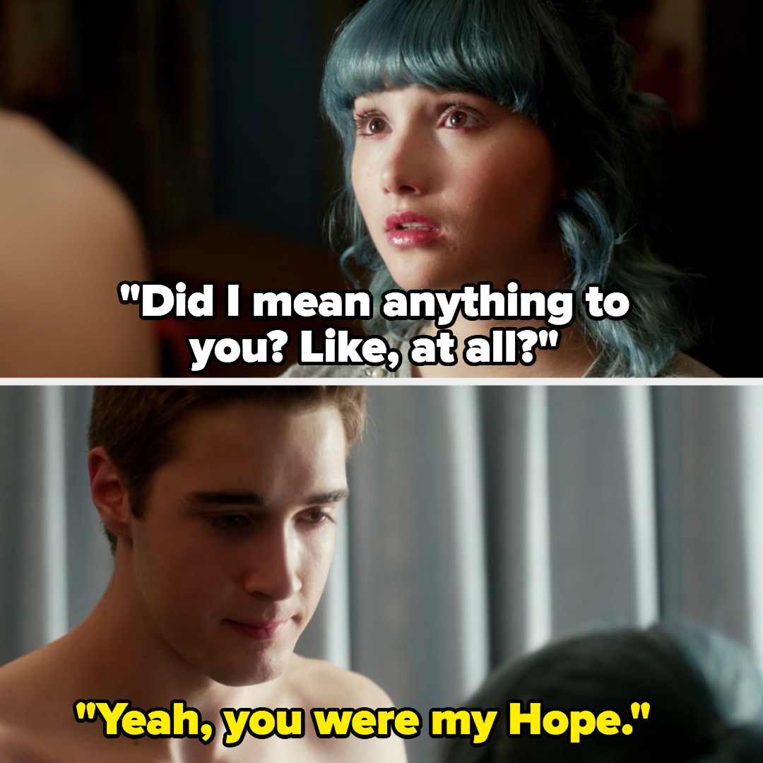 Lola: &quot;Did I mean anything to you? At all?&quot; Miles: &quot;Yeah, you were my Hope&quot;