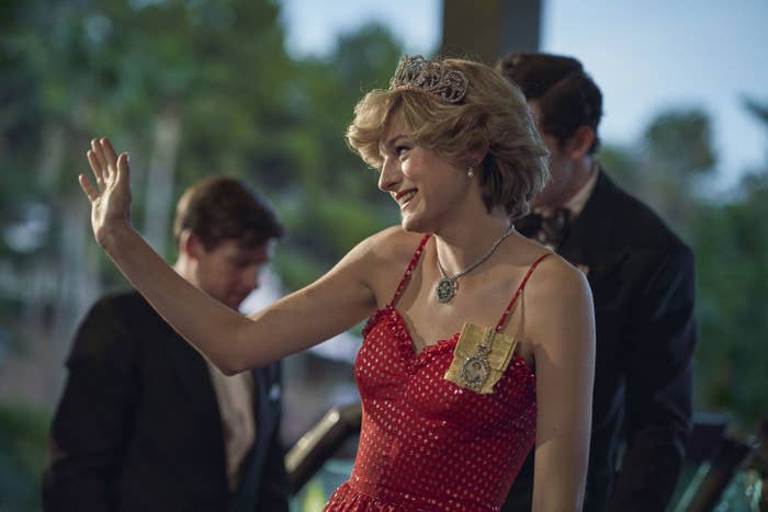 Emma Corrin as Princess Diana in The Crown Season 4