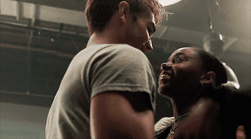 GIF of Archie and Josie embracing and smiling
