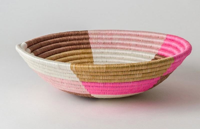 colorful woven basket