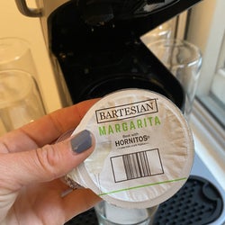 Hannah Loewentheil holding the margarita pod