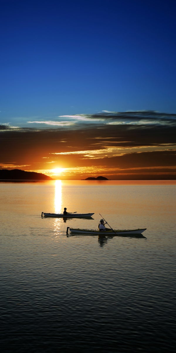 Kayaking on Lake Superior.