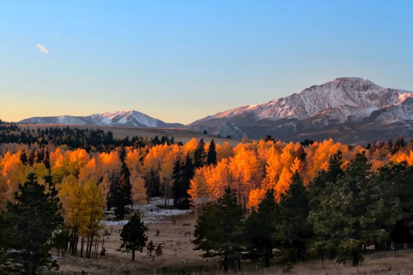 Sunrise on Pike&amp;#x27;s Peak, Colorado.