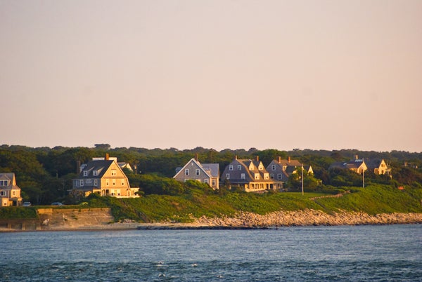 Seaside houses on Cape Cod.