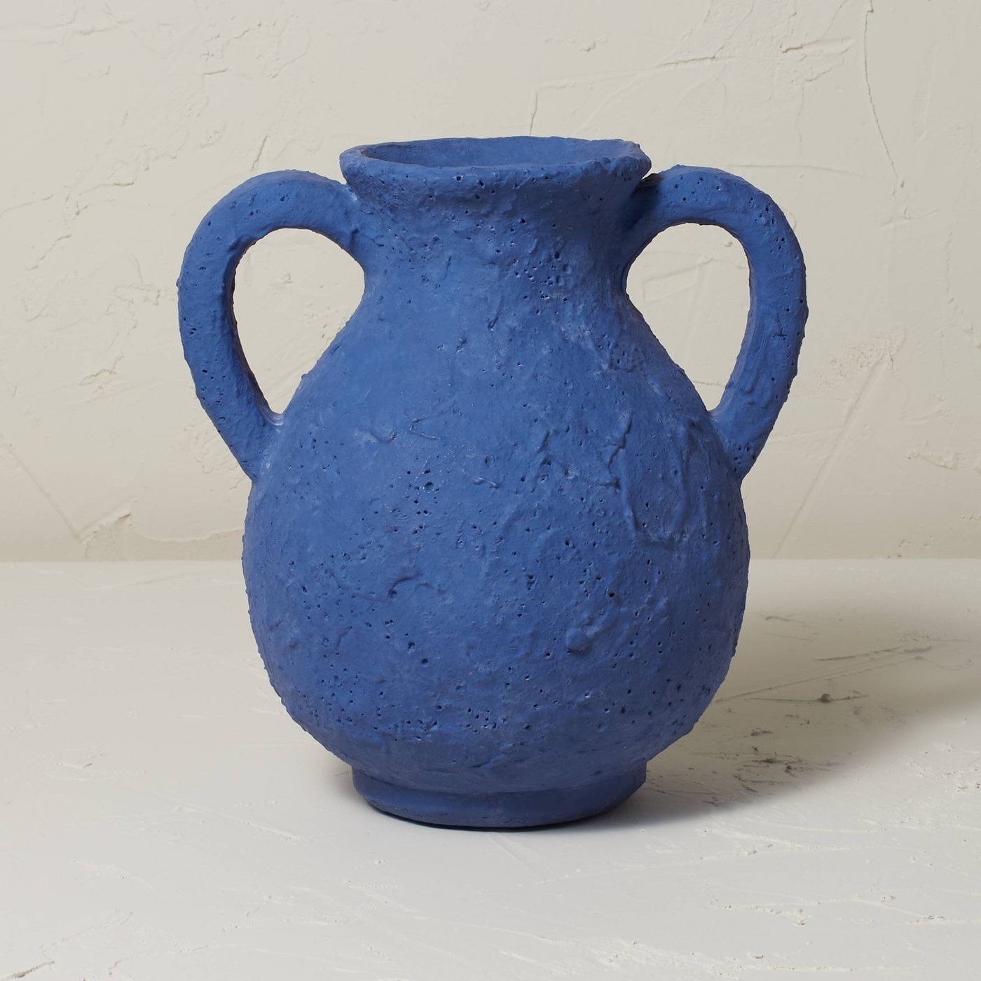 blue terracotta vase